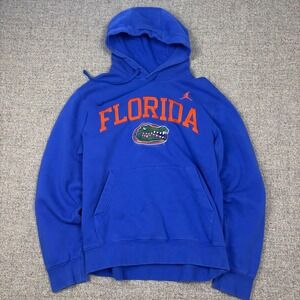 Florida Gators Jordan Embroidered Hoodie Mens Small Blue NCAA Football Nike